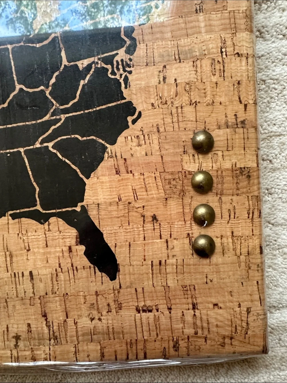 Target Cork Memo Board with 4 Push Pins United States 14.5x11 inch